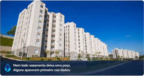 Condomínio residencial com destaque para monitoramento inteligente de água